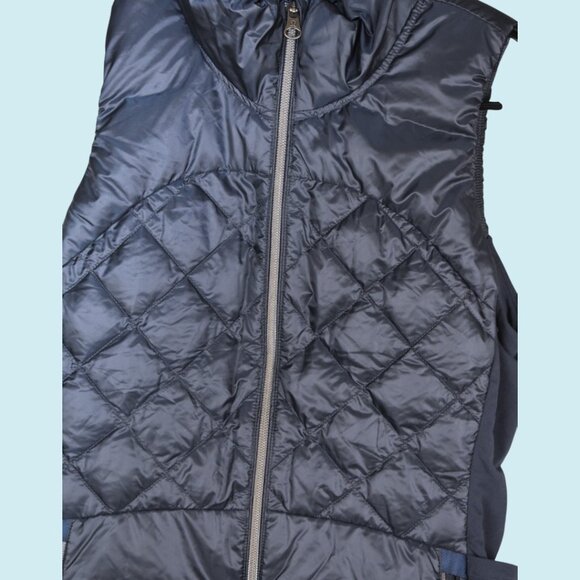 Lululemon Athletica Vest Women's 4 Blue Down For A Run Full Zip Goose Feathers - Picture 6 of 15